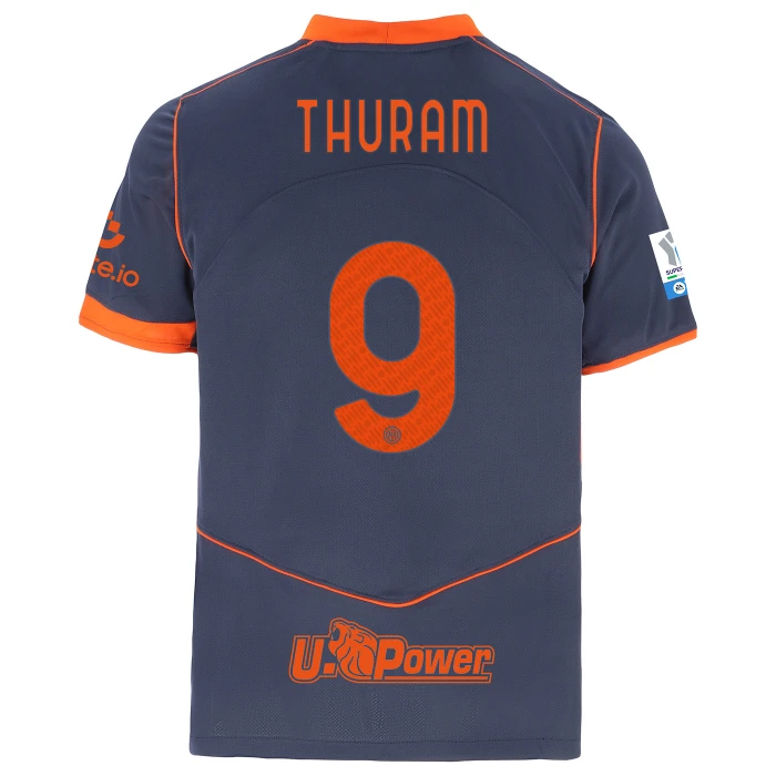 FC INTER THIRD SUPERCUP JERSEY 2025 - THURAM 9