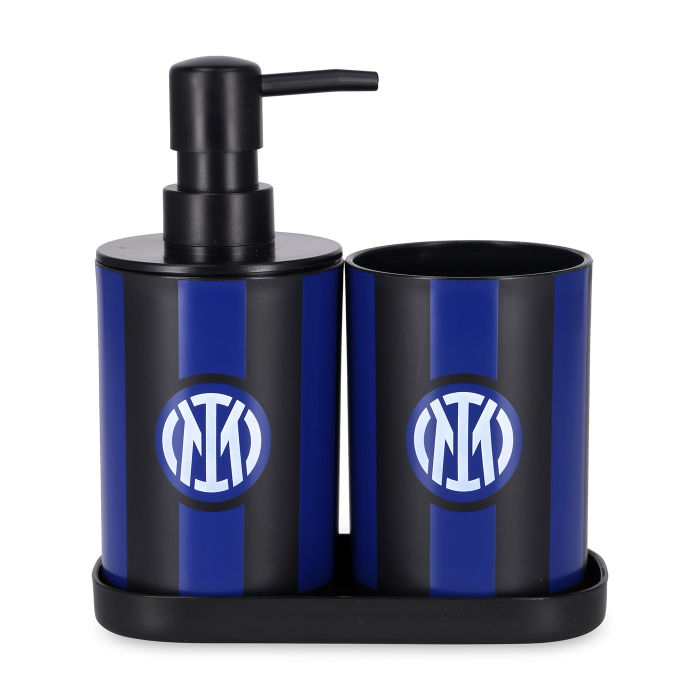 INTER BLACK AND BLUE BATH SET
