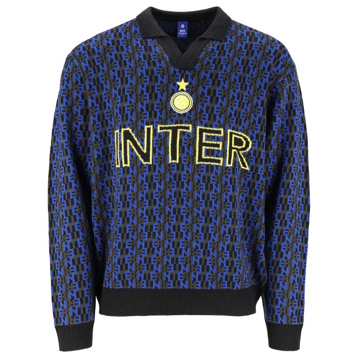 INTER BLACK AND BLUE RETRO COLLECTION SWEATER