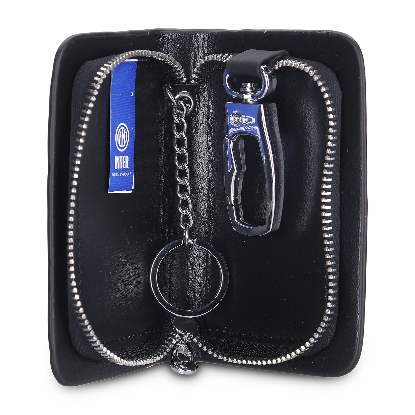 Image IM LEATHER KEYRING WITH ZIP - 1 