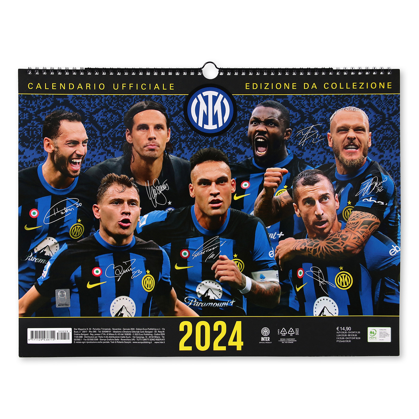 IM CALENDARIO INTER 2024 ORIZZONTALE | Inter Online Store