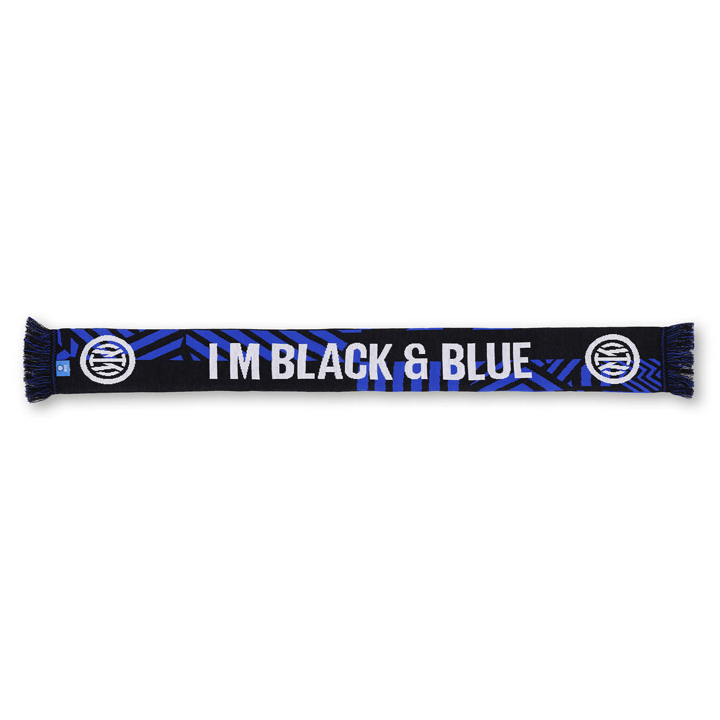 Image IM BLACK & BLUE TWO-SIDED SCARF - 3 